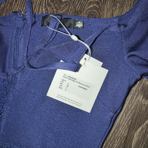 NWT Missguided Cold Shoulder Bodycon Dress - Picture 7 of 7